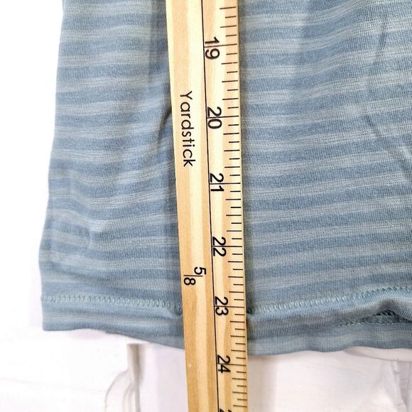 Jones New York Striped Short Sleeve V-Neck Shirt Sz S - Picture 6 of 10